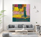 City Lights II by Jennifer Goldberger on GIANT ART - pink abstract