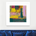 City Lights II by Jennifer Goldberger on GIANT ART - pink abstract