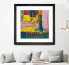 City Lights II by Jennifer Goldberger on GIANT ART - pink abstract
