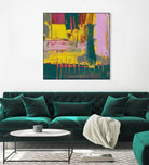 City Lights II by Jennifer Goldberger on GIANT ART - pink abstract