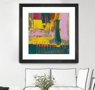 City Lights II by Jennifer Goldberger on GIANT ART - pink abstract