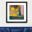 City Lights II by Jennifer Goldberger on GIANT ART - pink abstract