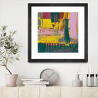 City Lights II by Jennifer Goldberger on GIANT ART - pink abstract