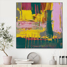 City Lights II by Jennifer Goldberger on GIANT ART - pink abstract