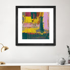 City Lights II by Jennifer Goldberger on GIANT ART - pink abstract
