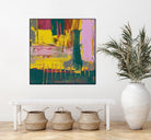 City Lights II by Jennifer Goldberger on GIANT ART - pink abstract