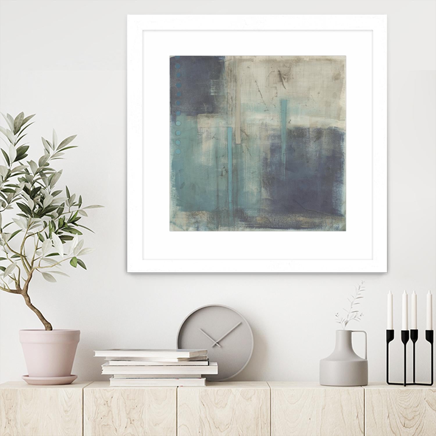 Crossfade I by June Erica Vess on GIANT ART - blue abstract