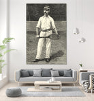 Harpers Weekly Tennis II by Unknown on GIANT ART - black leisure