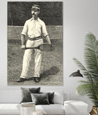 Harpers Weekly Tennis II by Unknown on GIANT ART - black leisure