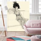 Feather Hat I by Vision Studio on GIANT ART - black fashion