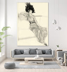 Feather Hat I by Vision Studio on GIANT ART - black fashion