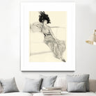 Feather Hat I by Vision Studio on GIANT ART - black fashion