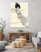 Feather Hat I by Vision Studio on GIANT ART - black fashion