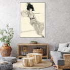 Feather Hat I by Vision Studio on GIANT ART - black fashion