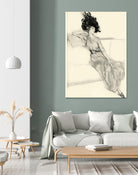 Feather Hat I by Vision Studio on GIANT ART - black fashion