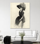 Feather Hat II by Vision Studio on GIANT ART - black fashion