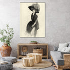 Feather Hat II by Vision Studio on GIANT ART - black fashion