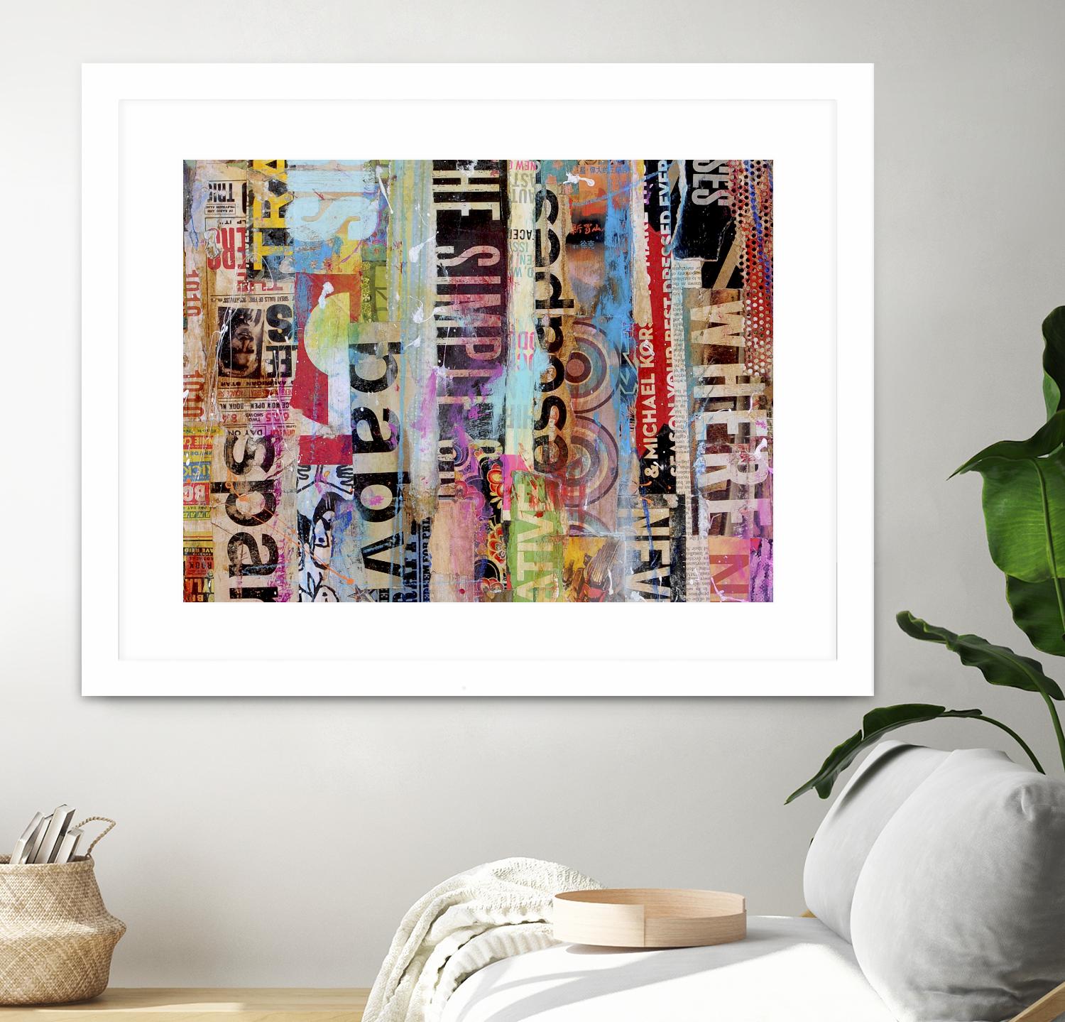 Metro Mix 21 II by Erin Ashley on GIANT ART - pink abstract