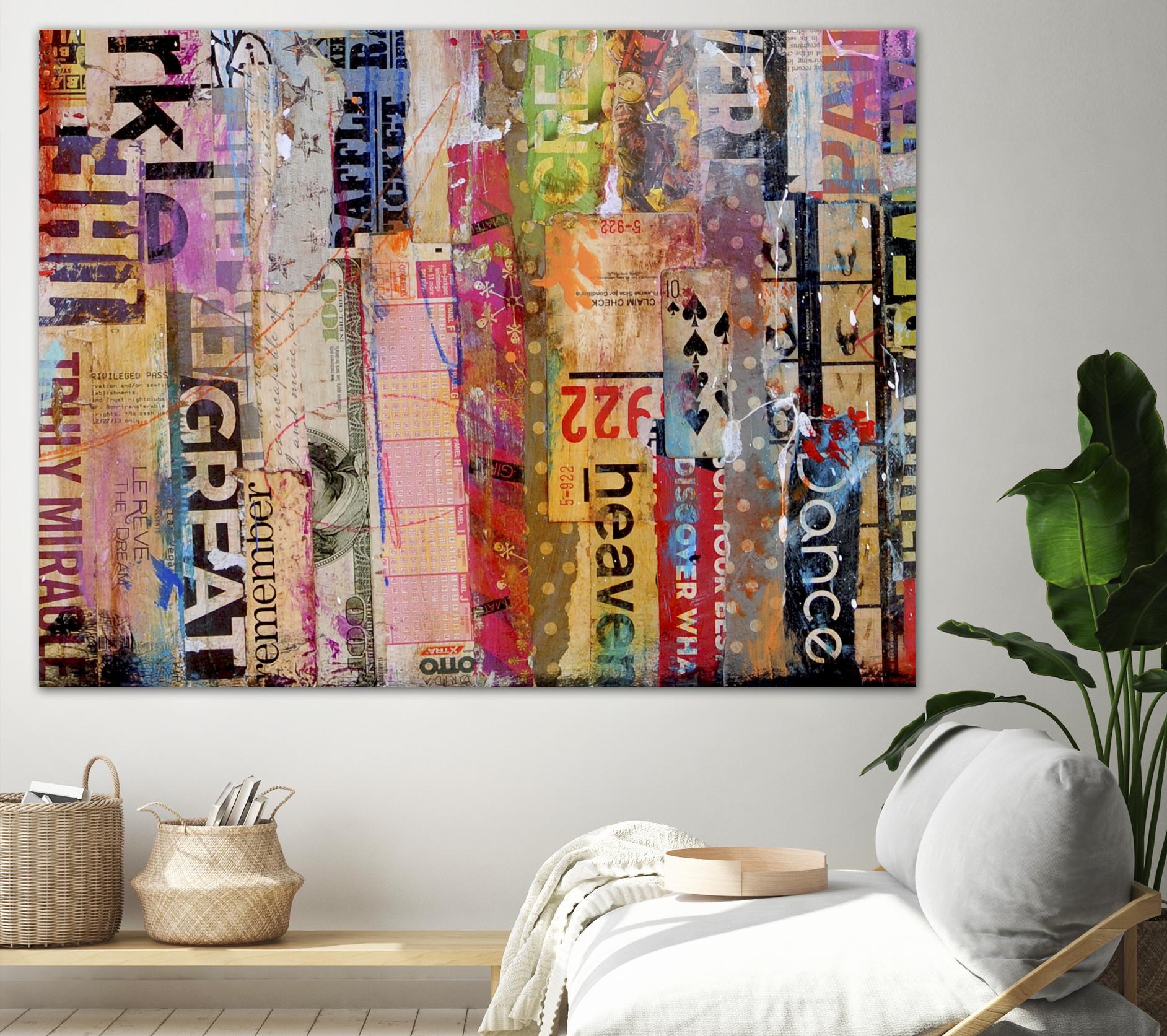 Metro Mix 21 III by Erin Ashley on GIANT ART - pink abstract