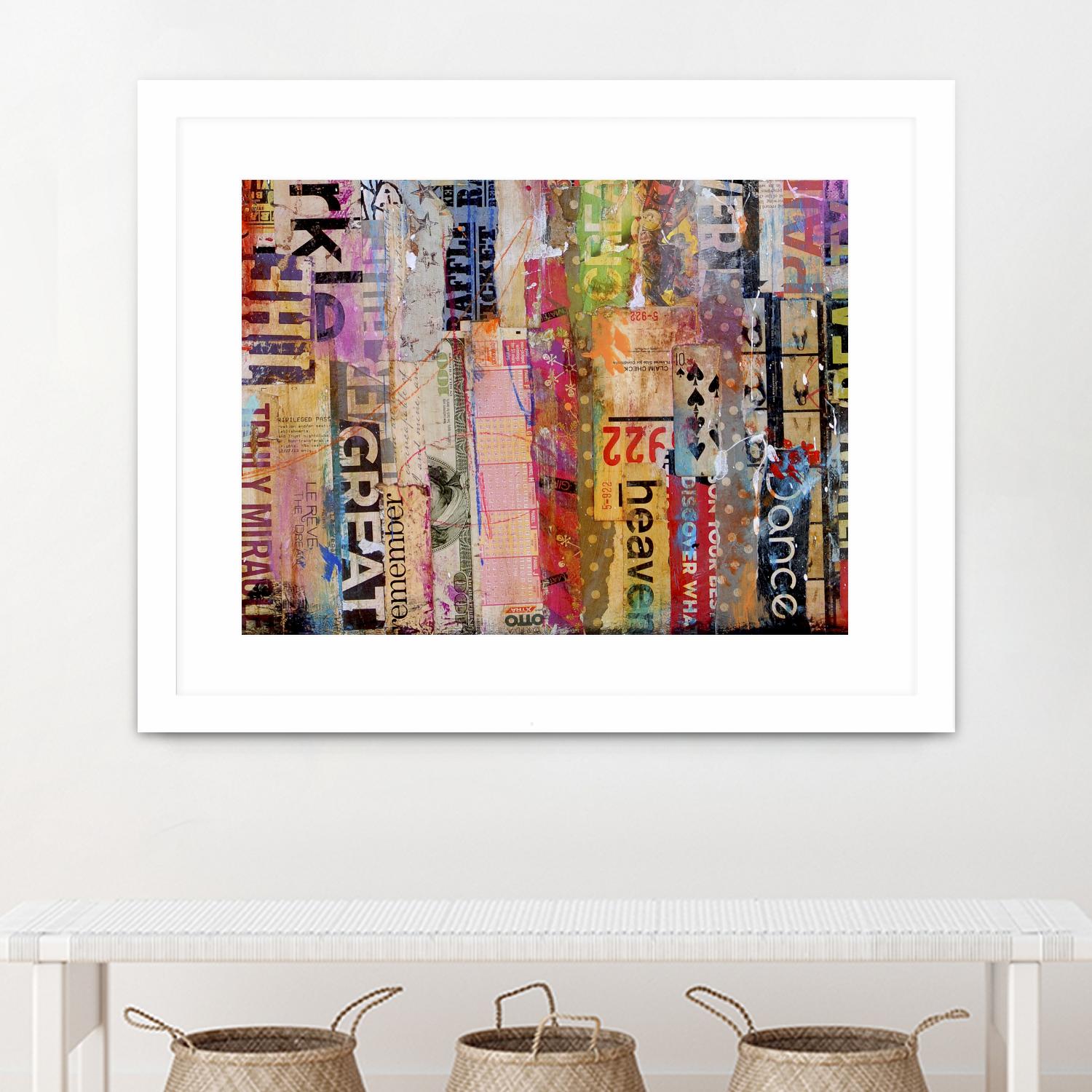 Metro Mix 21 III by Erin Ashley on GIANT ART - pink abstract