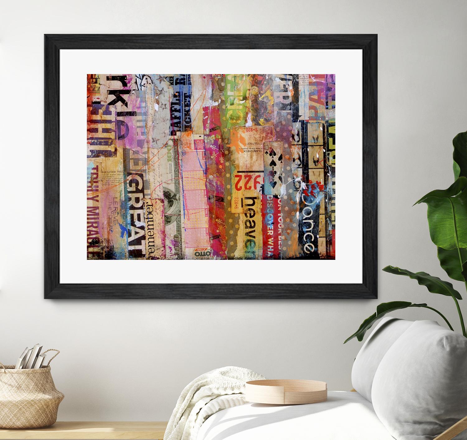 Metro Mix 21 III by Erin Ashley on GIANT ART - pink abstract