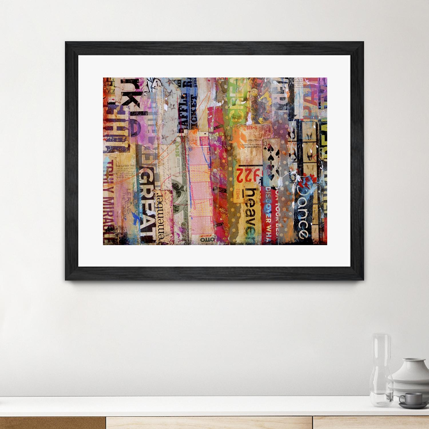 Metro Mix 21 III by Erin Ashley on GIANT ART - pink abstract