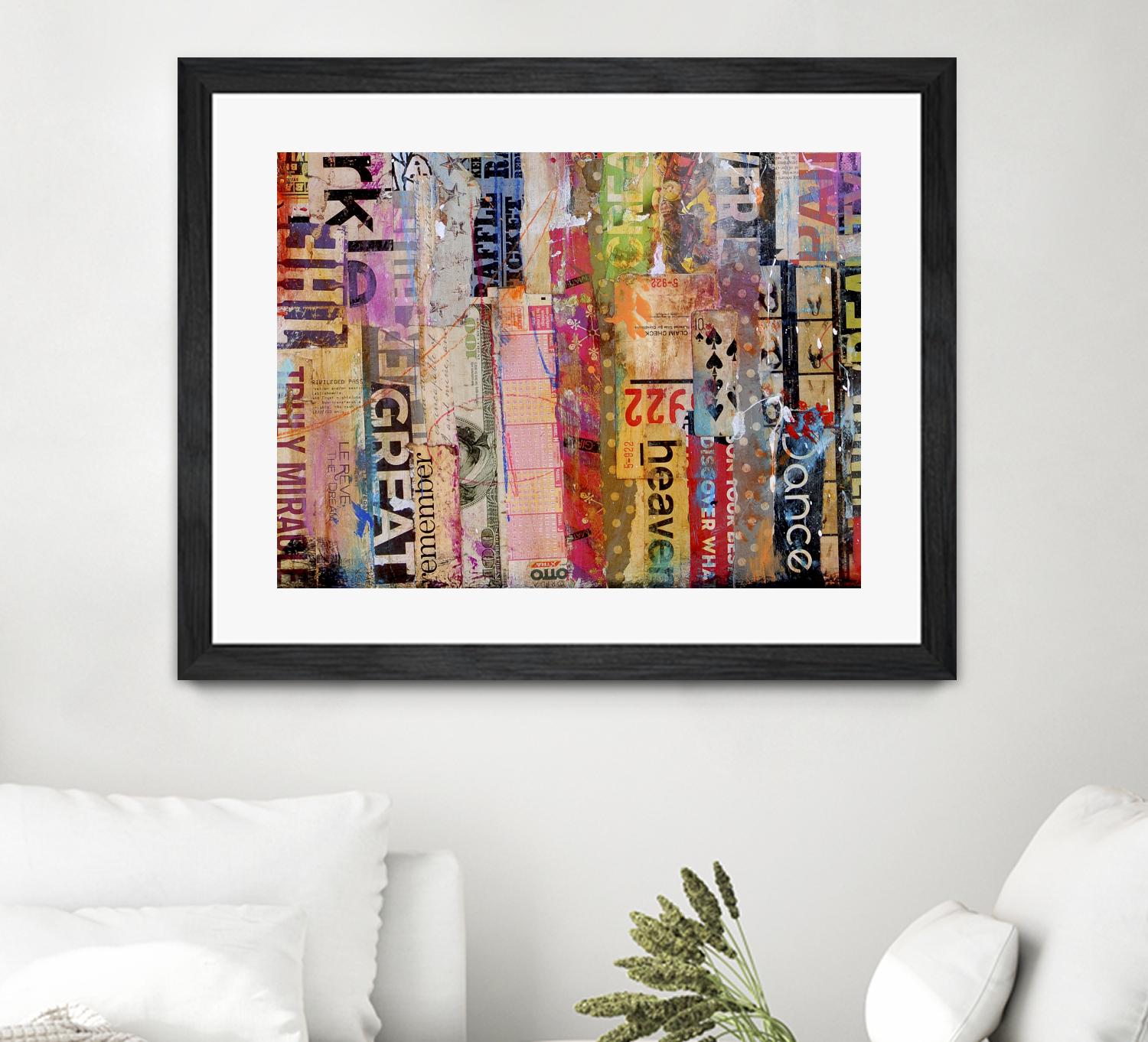 Metro Mix 21 III by Erin Ashley on GIANT ART - pink abstract