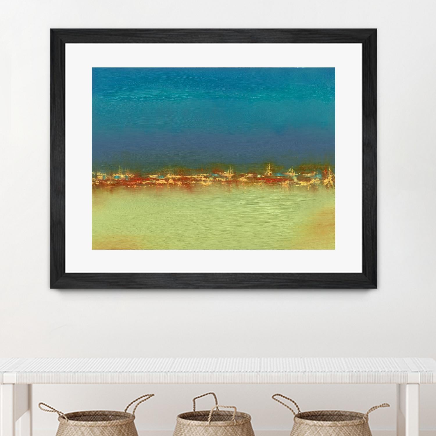 Harbor Light III by Sharon Gordon on GIANT ART - blue abstract