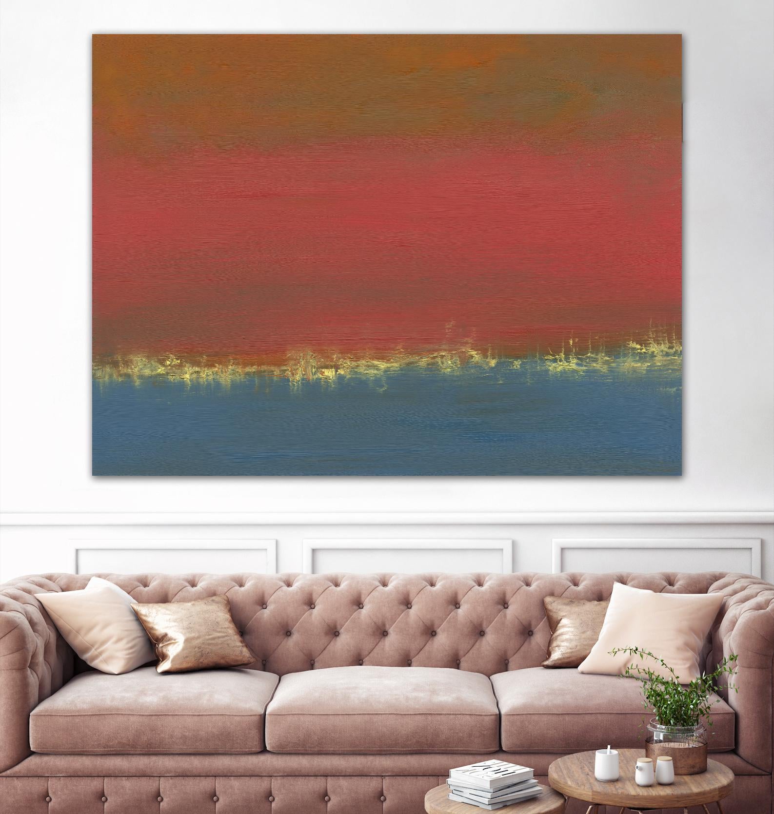 Harbor Light IV by Sharon Gordon on GIANT ART - red abstract