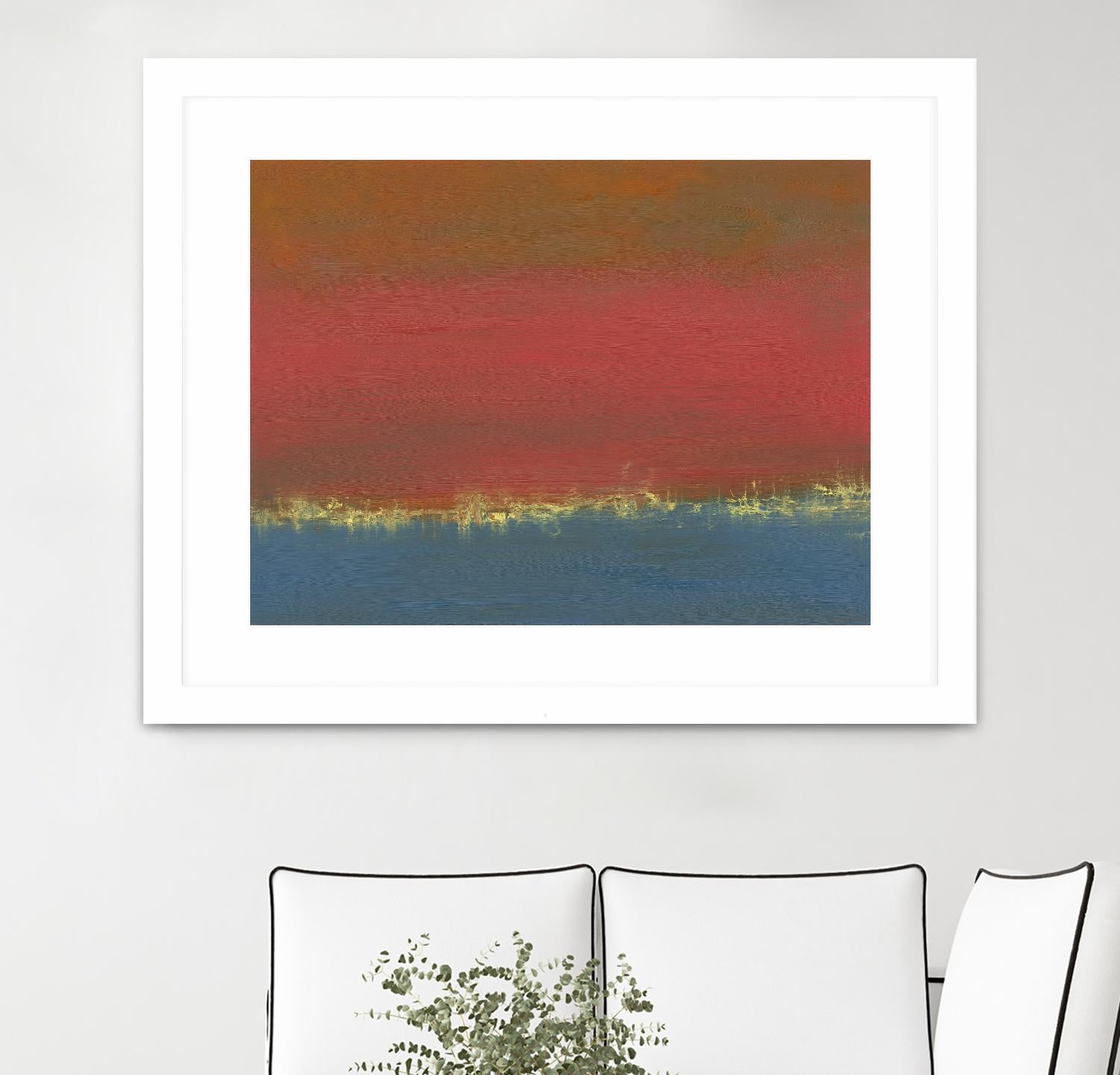 Harbor Light IV by Sharon Gordon on GIANT ART - red abstract