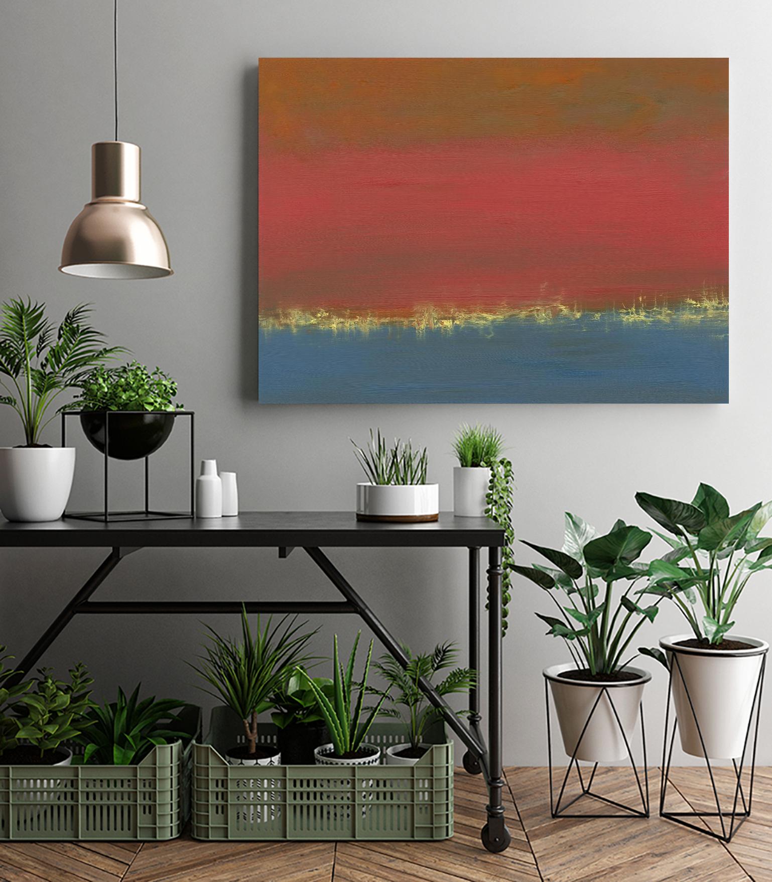 Harbor Light IV by Sharon Gordon on GIANT ART - red abstract