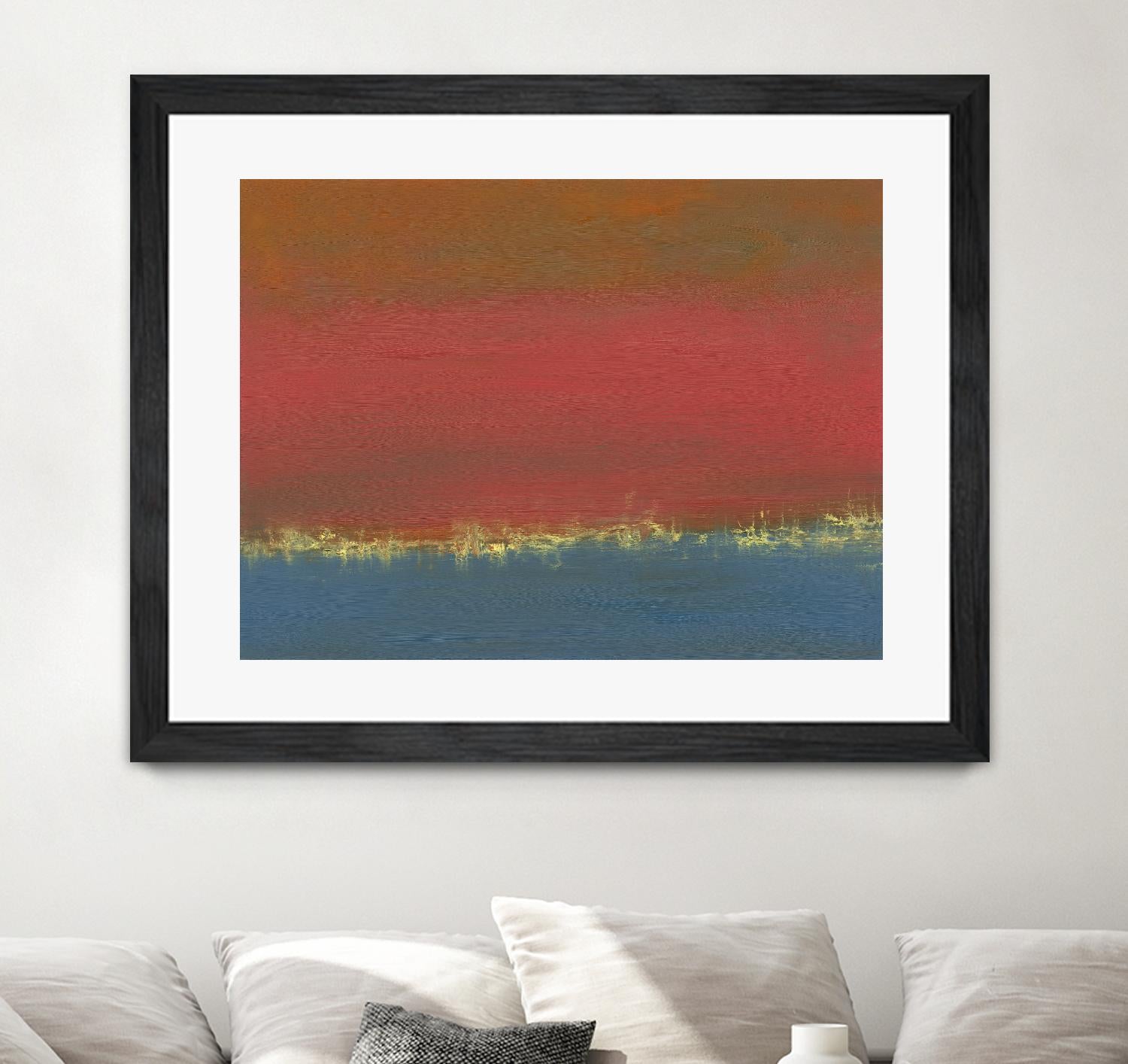Harbor Light IV by Sharon Gordon on GIANT ART - red abstract