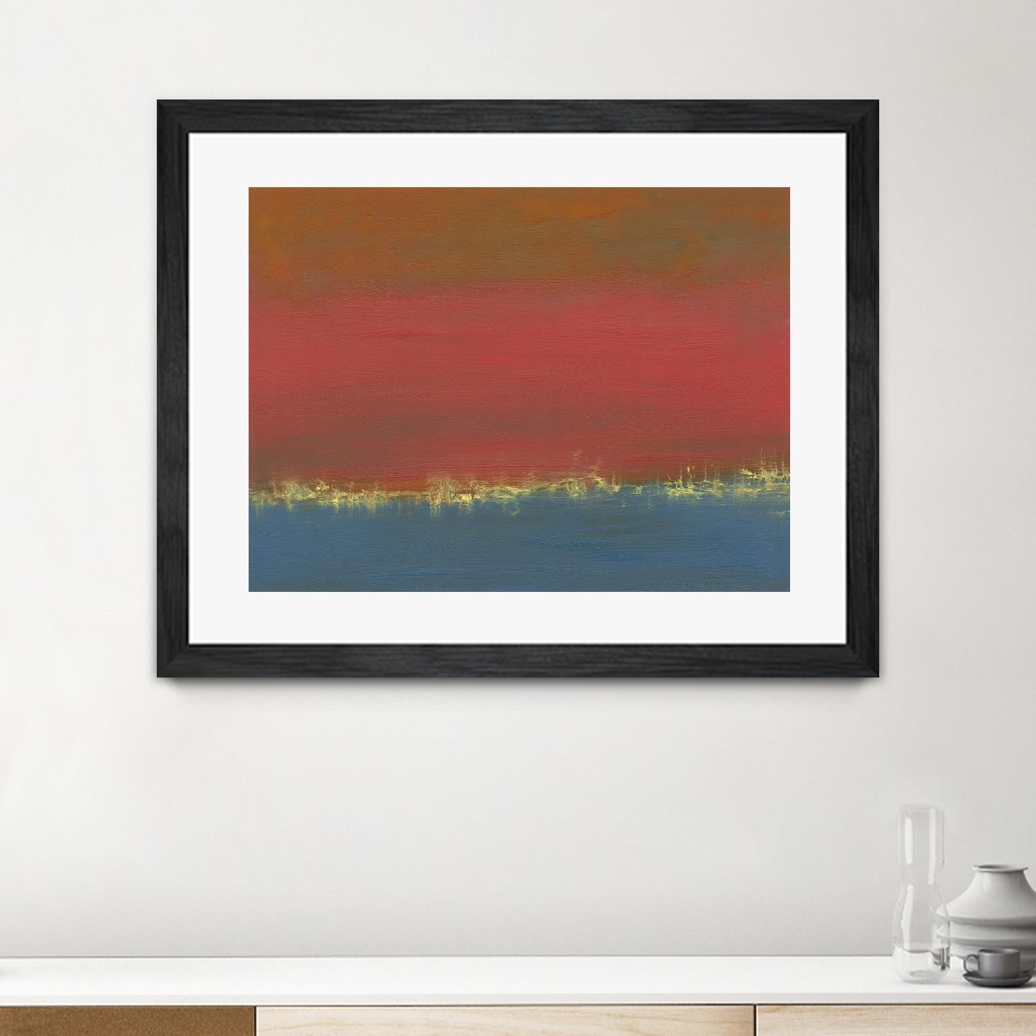 Harbor Light IV by Sharon Gordon on GIANT ART - red abstract