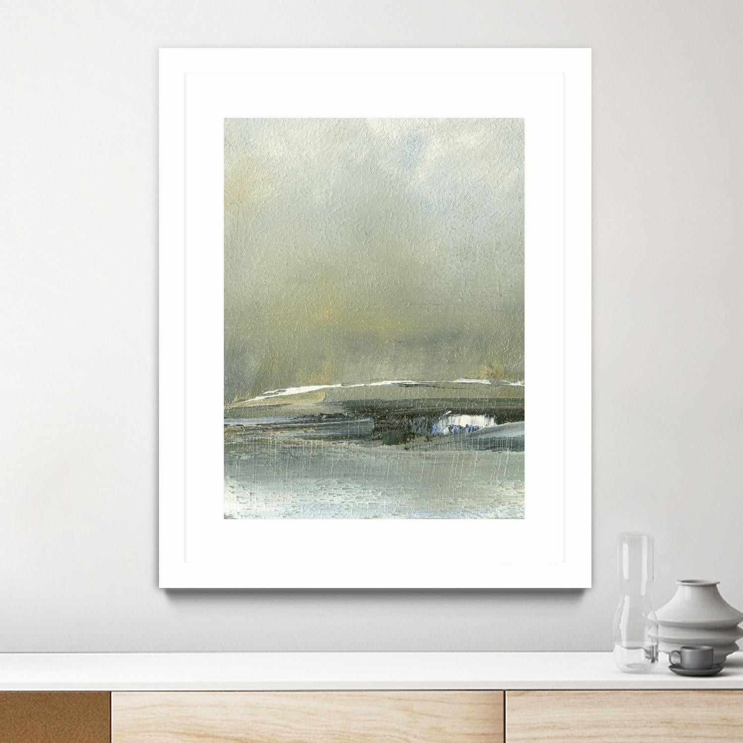 Wander III by Sharon Gordon on GIANT ART - blue abstract