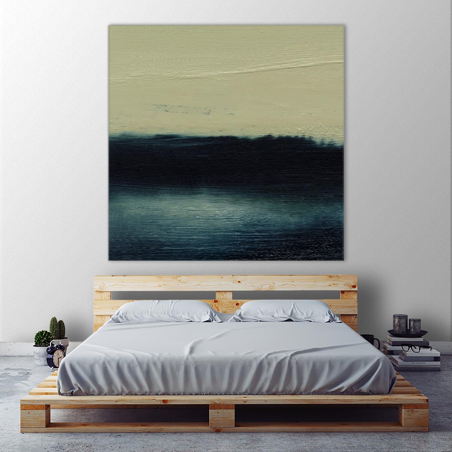 Water I by Sharon Gordon on GIANT ART - blue abstract