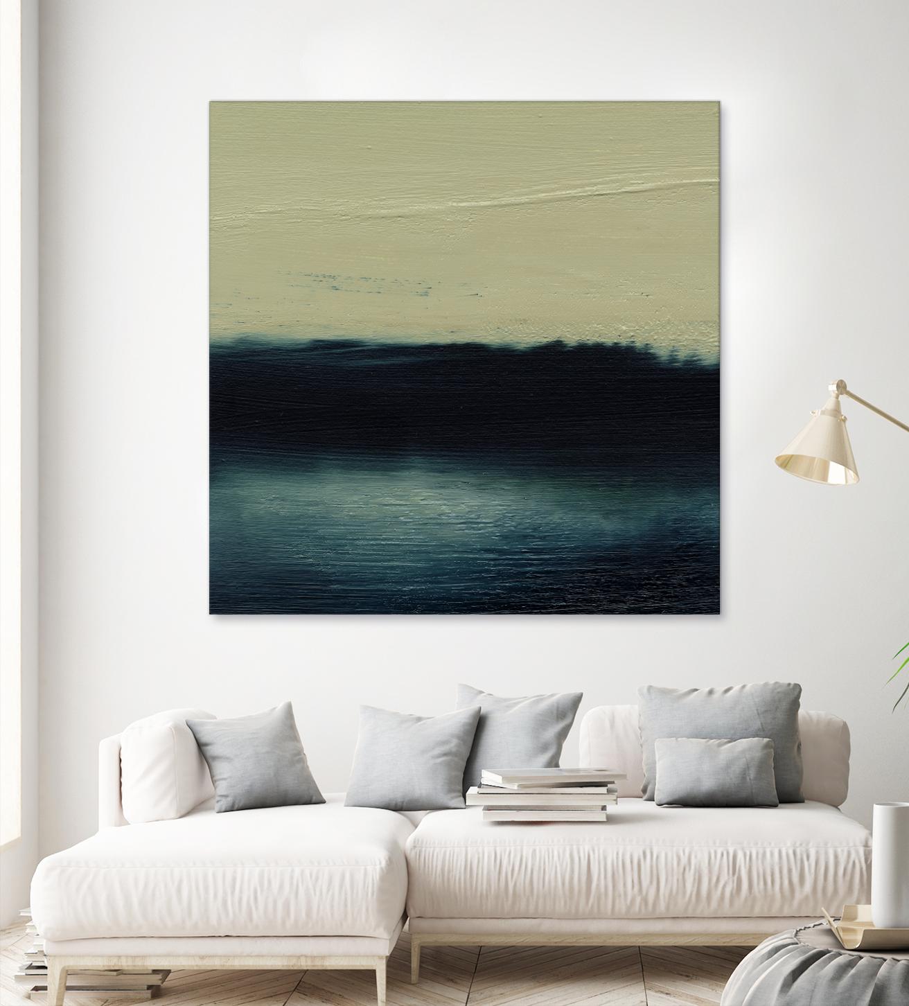 Water I by Sharon Gordon on GIANT ART - blue abstract