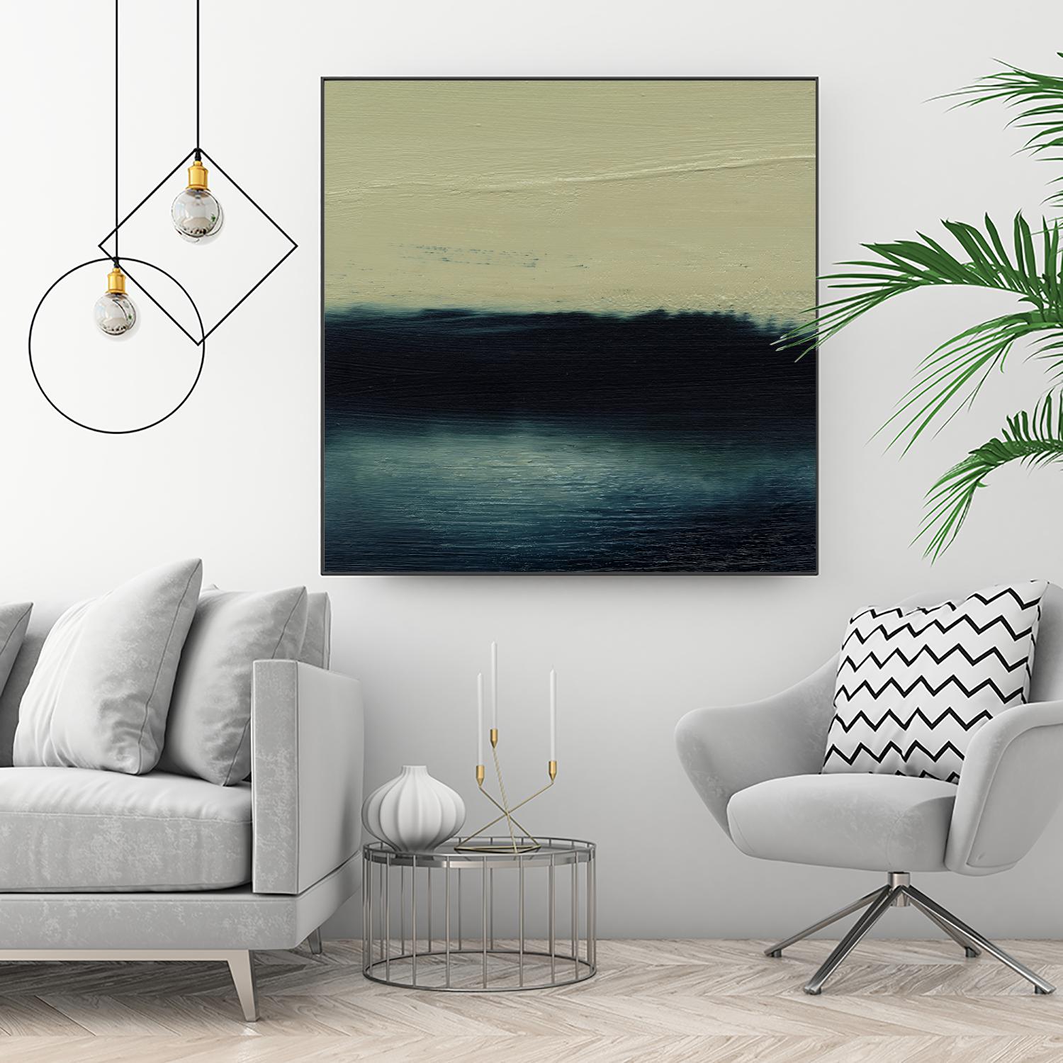 Water I by Sharon Gordon on GIANT ART - blue abstract