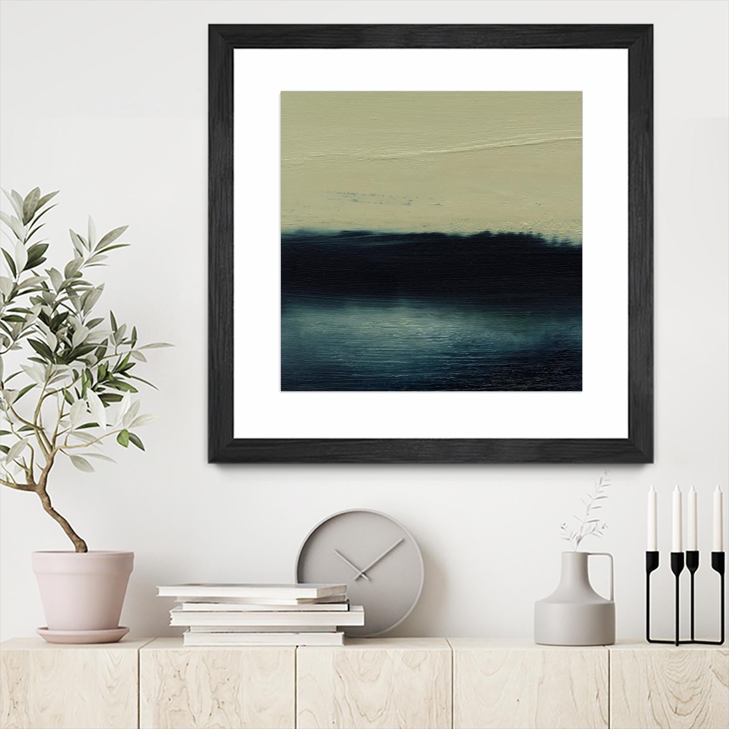 Water I by Sharon Gordon on GIANT ART - blue abstract