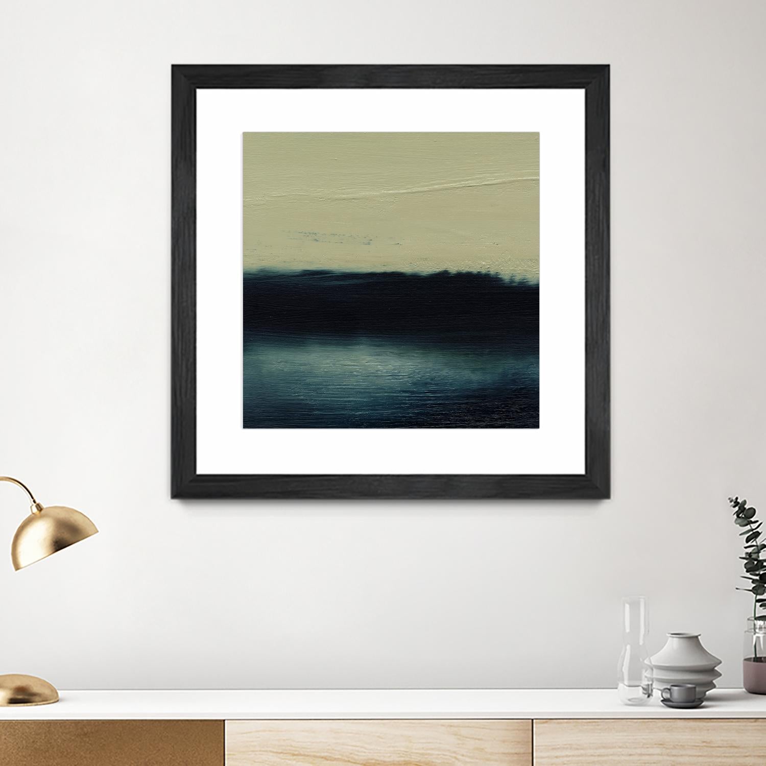 Water I by Sharon Gordon on GIANT ART - blue abstract