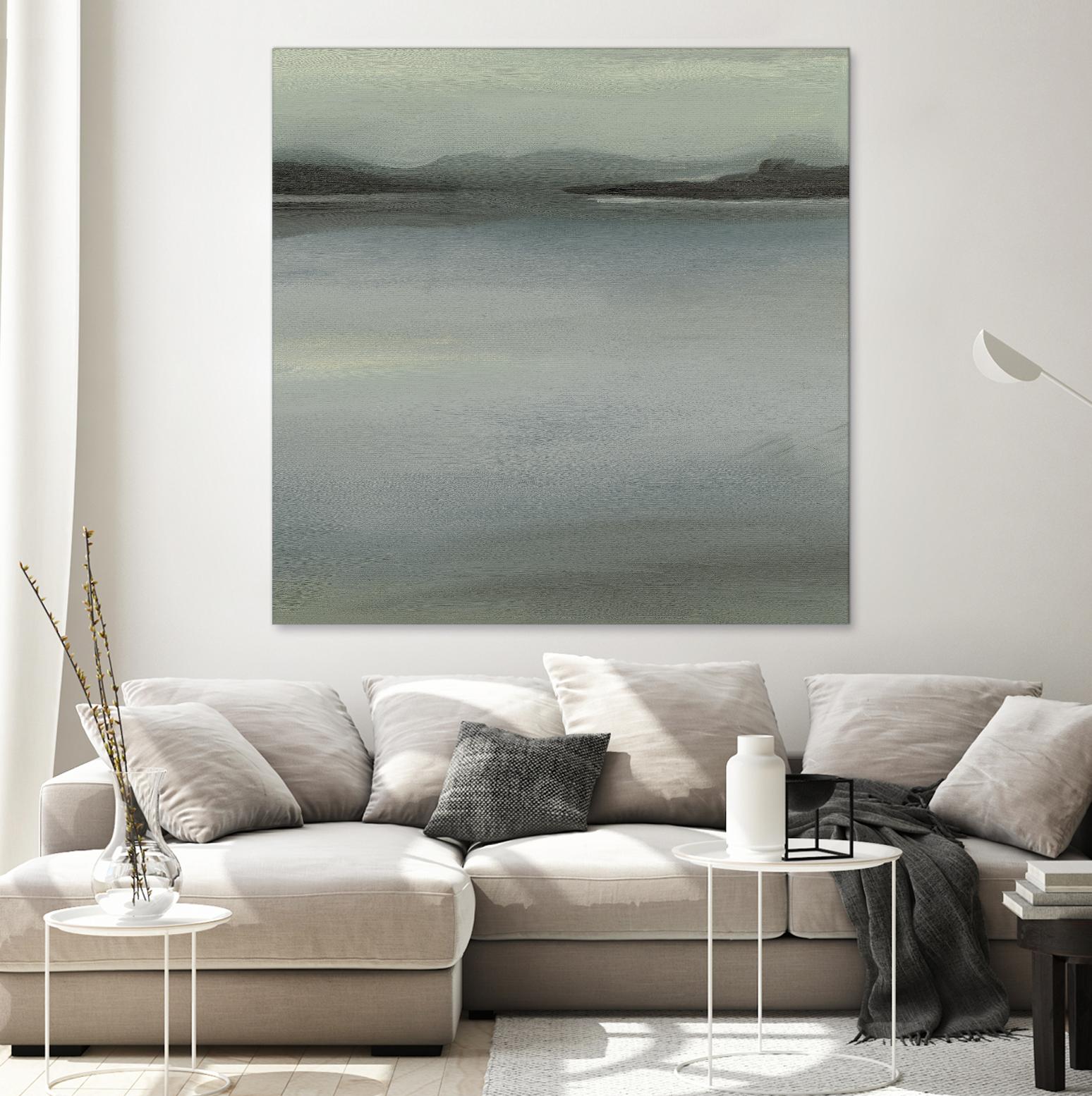 Abstract Horizon V by Ethan Harper on GIANT ART - blue abstract