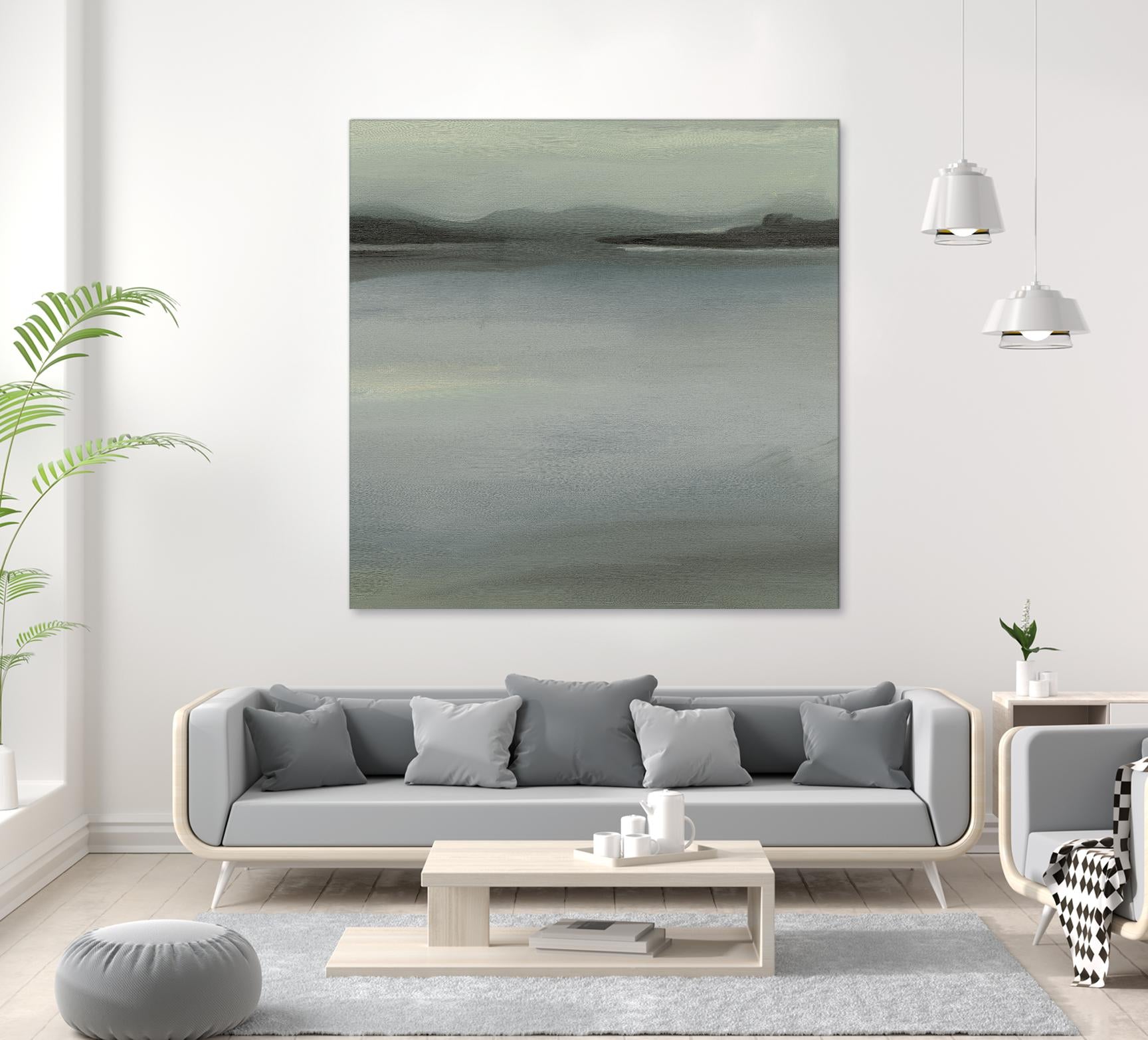 Abstract Horizon V by Ethan Harper on GIANT ART - blue abstract