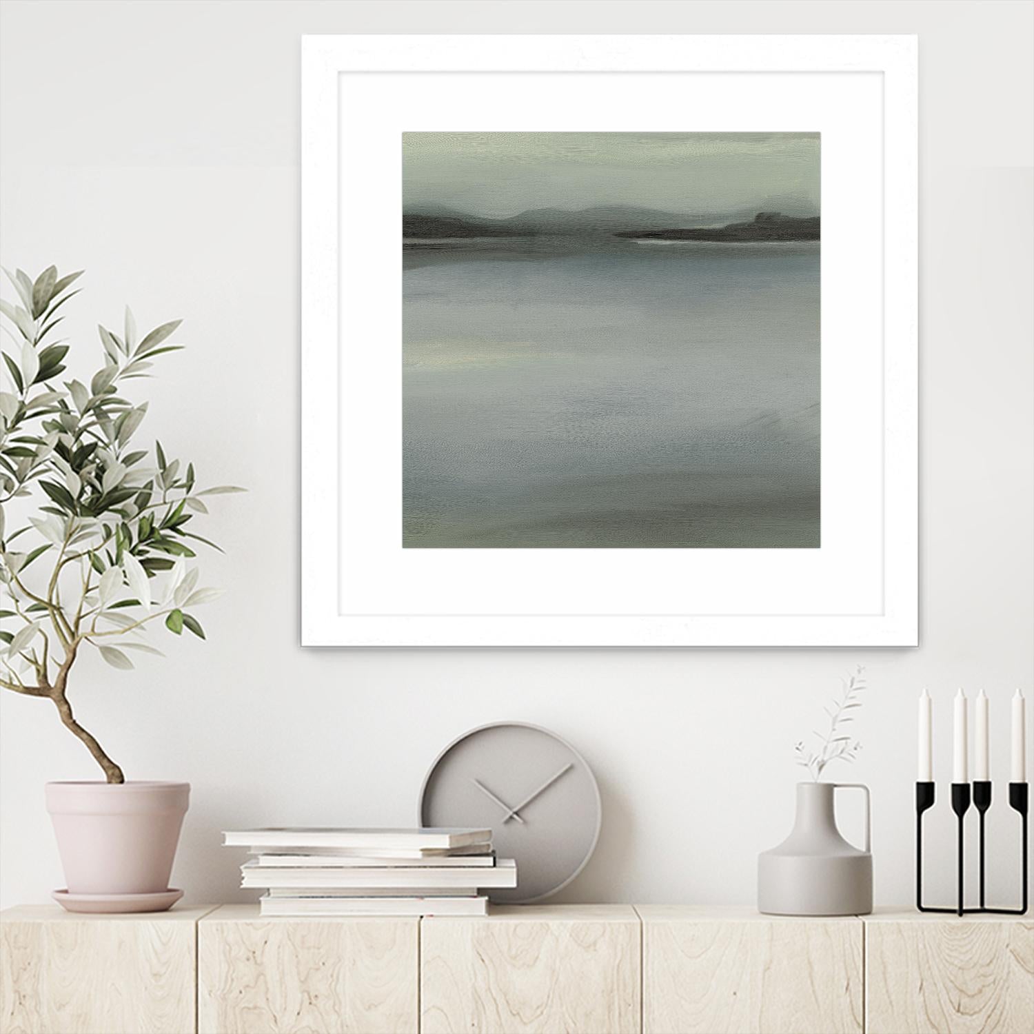 Abstract Horizon V by Ethan Harper on GIANT ART - blue abstract