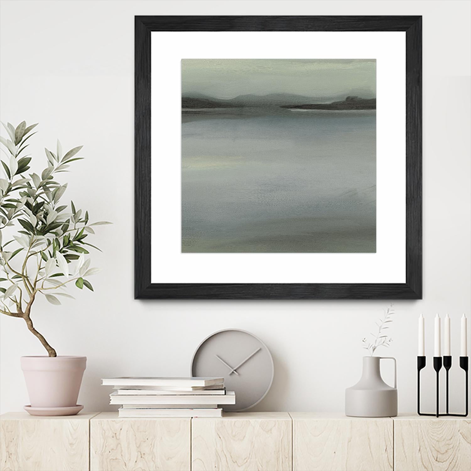 Abstract Horizon V by Ethan Harper on GIANT ART - blue abstract