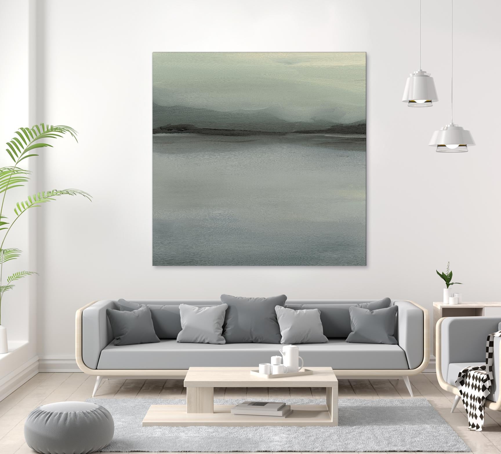 Abstract Horizon VI by Ethan Harper on GIANT ART - blue abstract