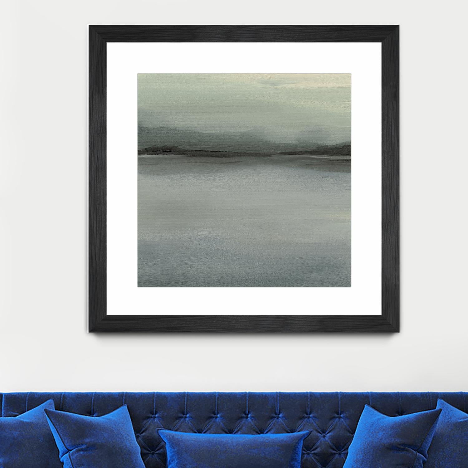 Abstract Horizon VI by Ethan Harper on GIANT ART - blue abstract