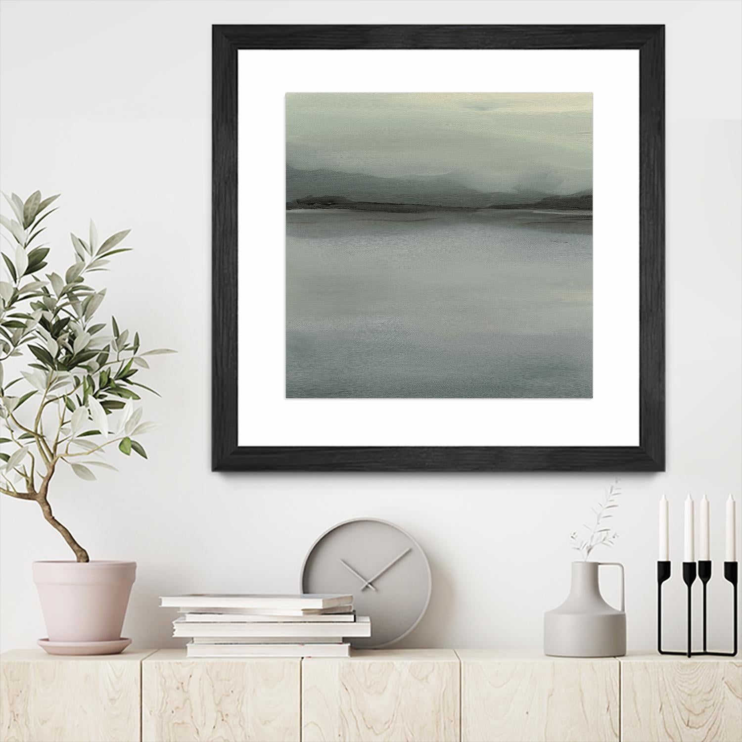 Abstract Horizon VI by Ethan Harper on GIANT ART - blue abstract