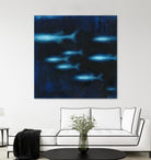 School II by Norman Wyatt on GIANT ART - blue abstract