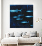 School II by Norman Wyatt on GIANT ART - blue abstract