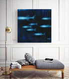School II by Norman Wyatt on GIANT ART - blue abstract