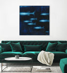 School II by Norman Wyatt on GIANT ART - blue abstract